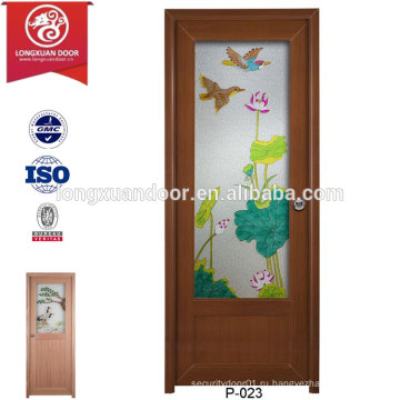 Китай Пластиковые UPVC Матовые стеклянные двери для туалета или ванной или кухни